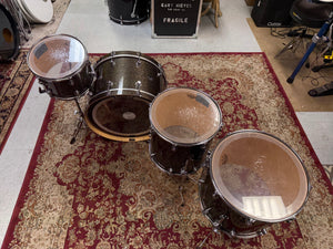 DW Performance 4pc Pewter Sparkle Drum Set