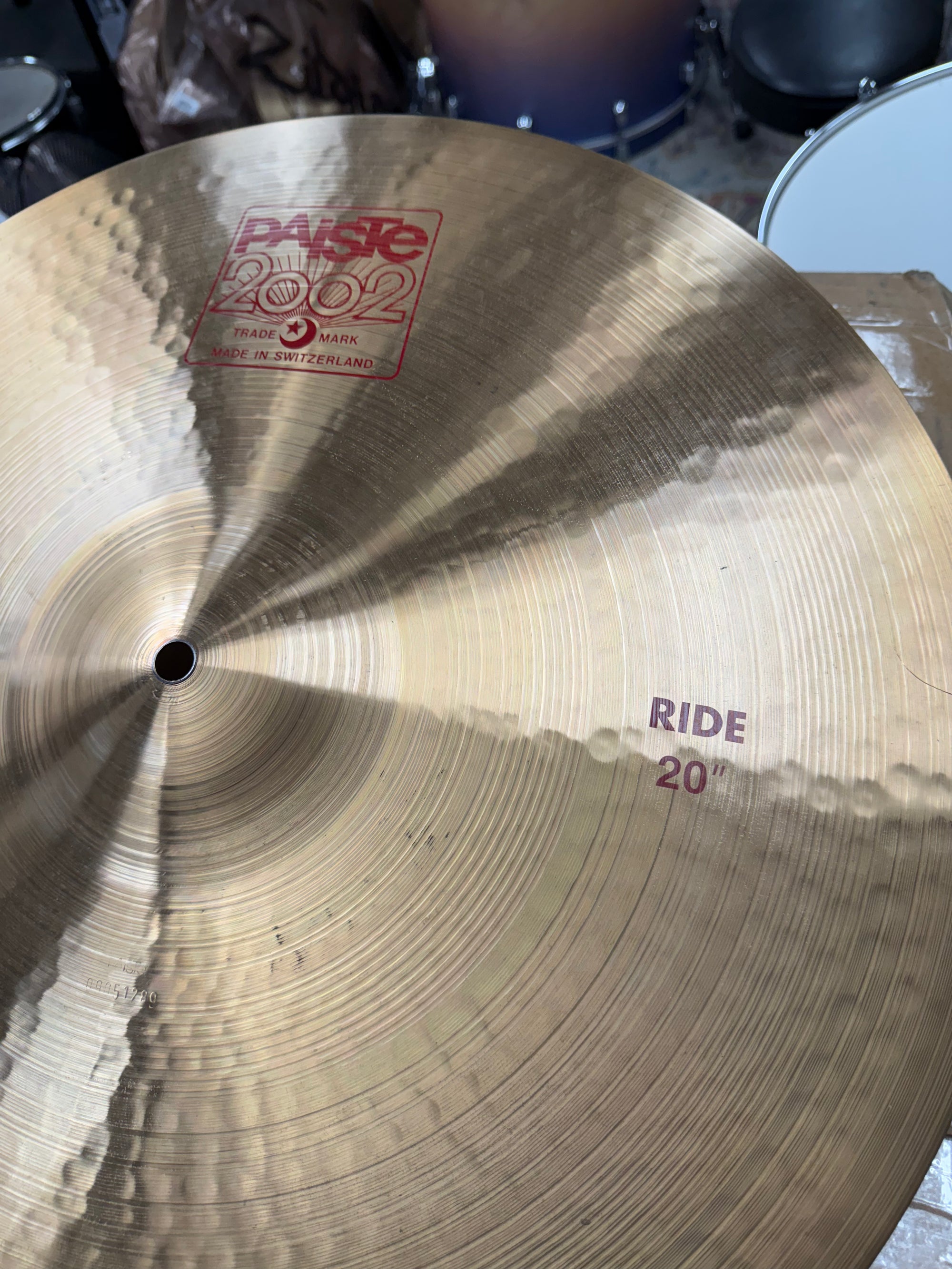Paiste 20” 2002 Ride cymbal