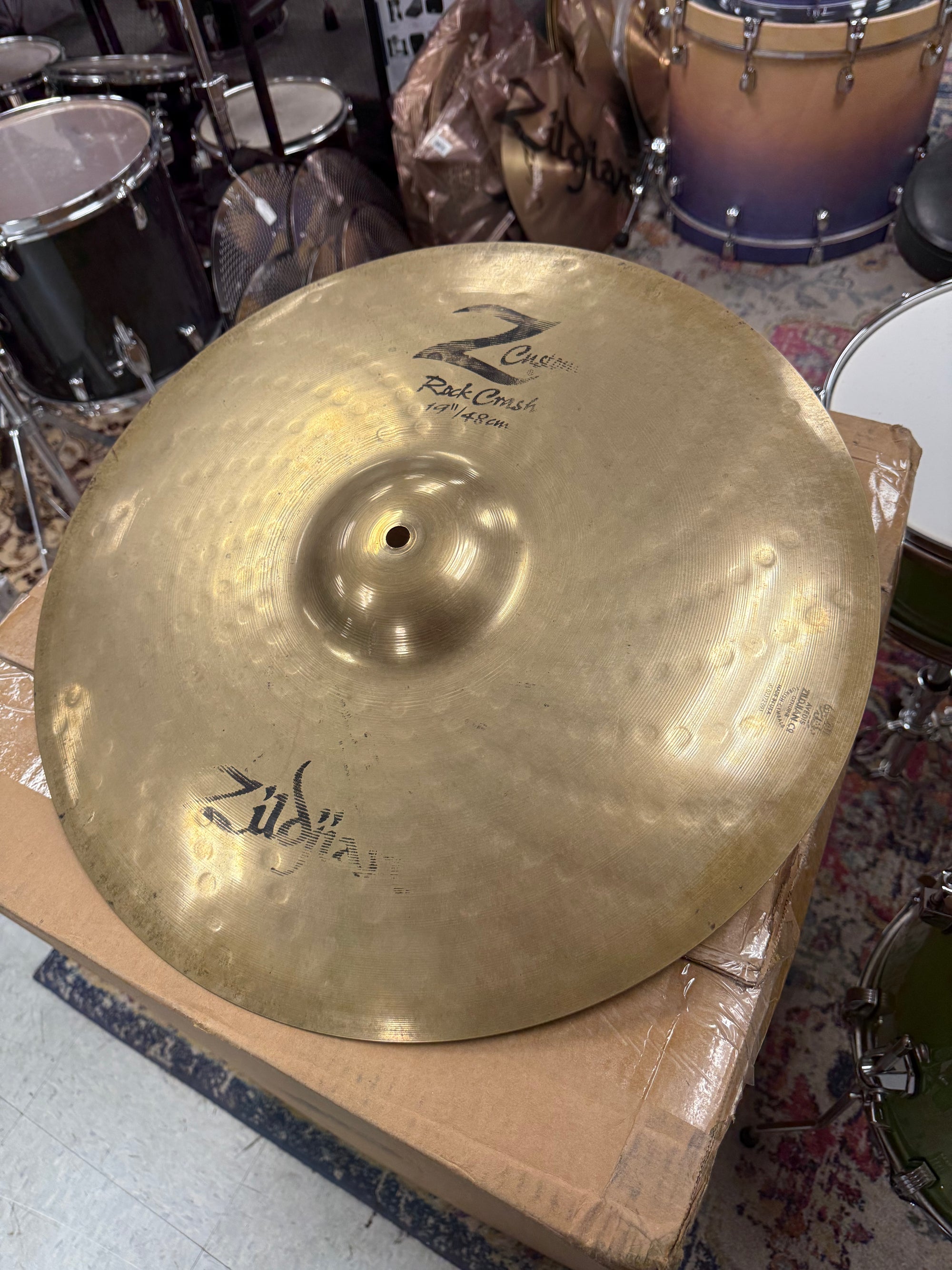 Zildjian 19” Z custom rock crash cymbal