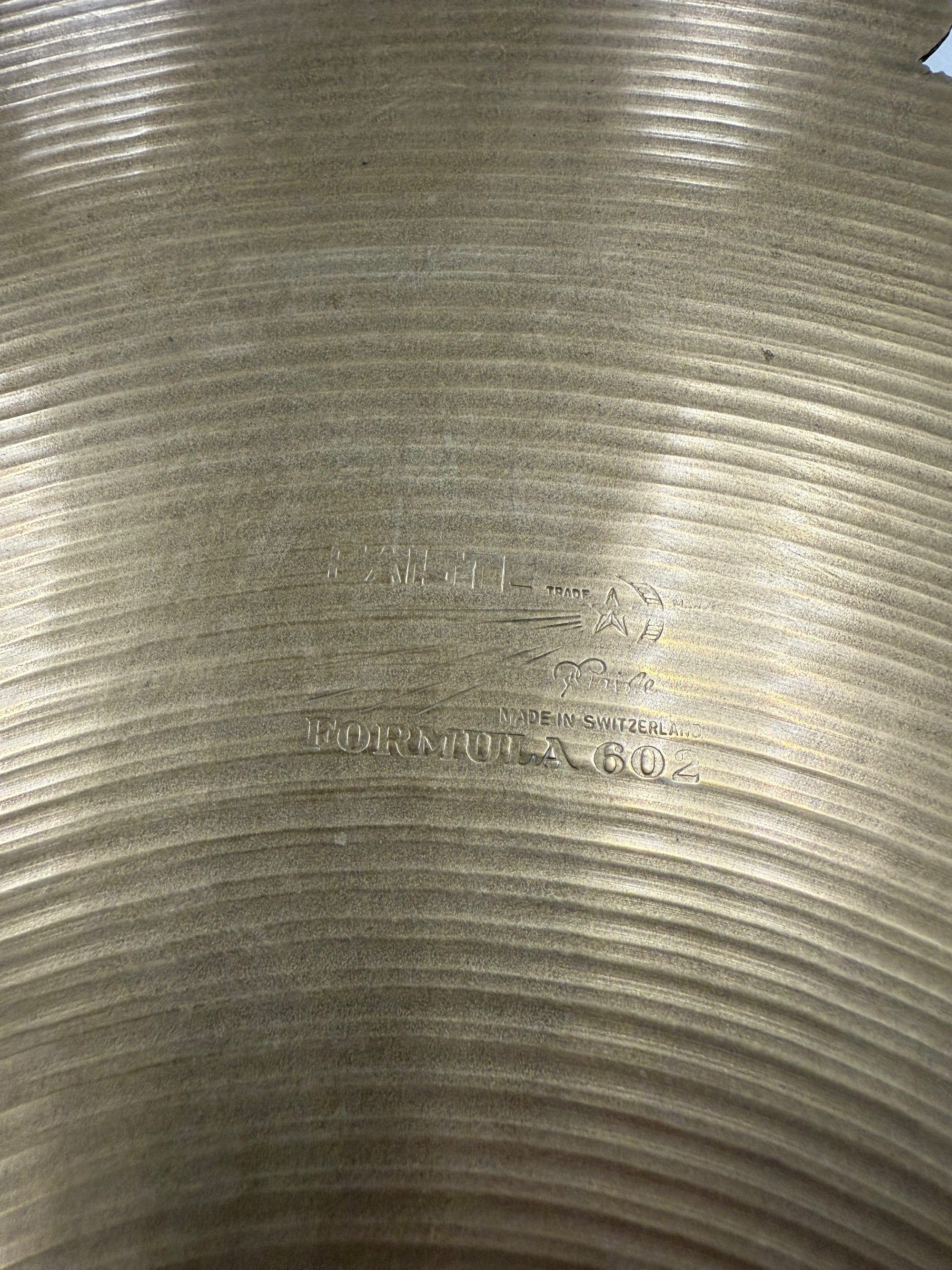 Paiste Formula 602 20” Ride Cymbal cracked