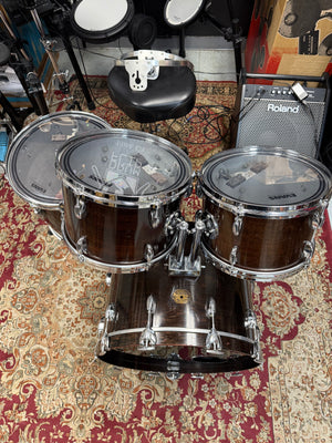 Gretsch Dark Walnut 4pc Drum Set 1970’s