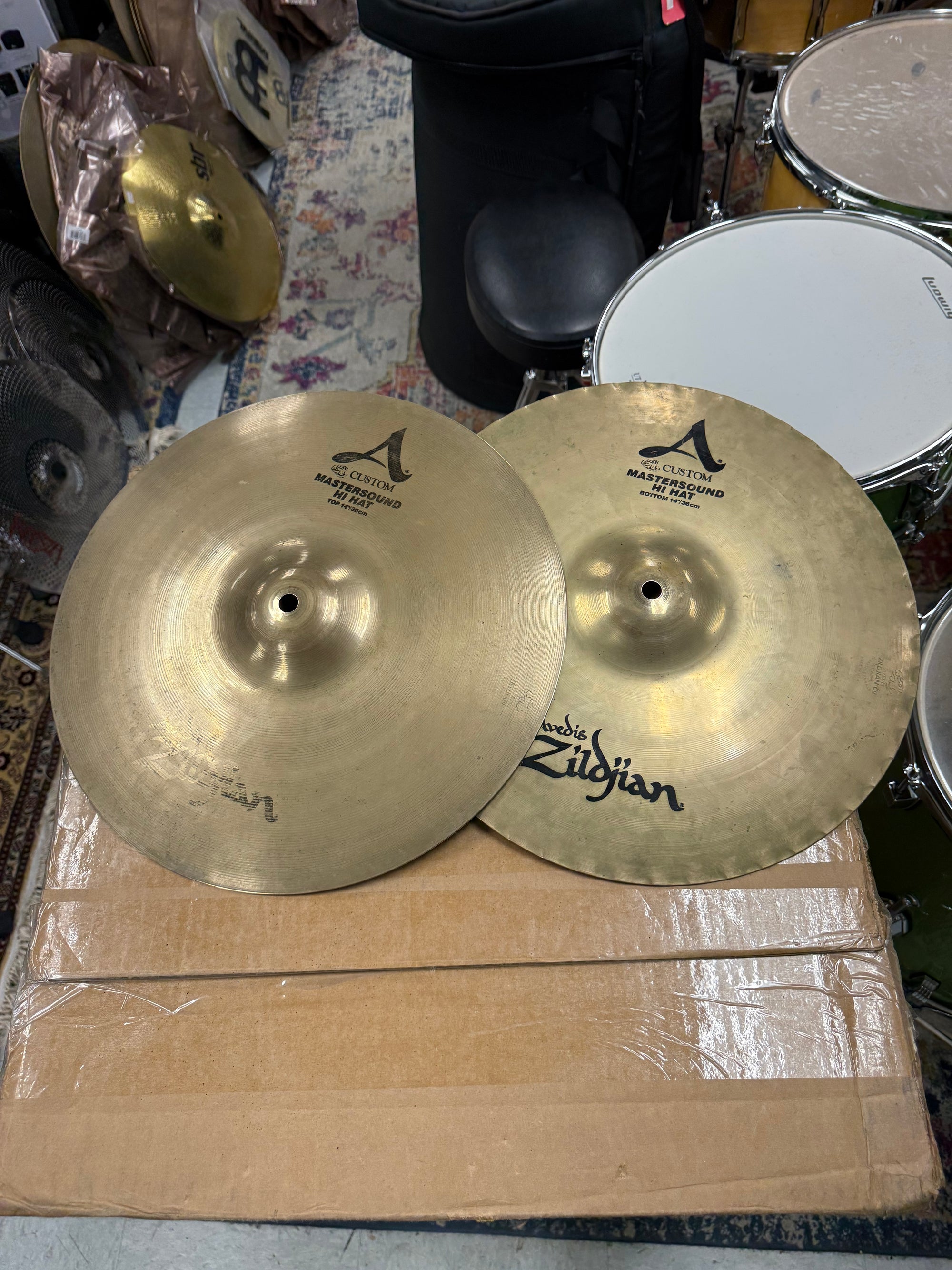 Zildjian 14” A Custom Mastersound Hi hats