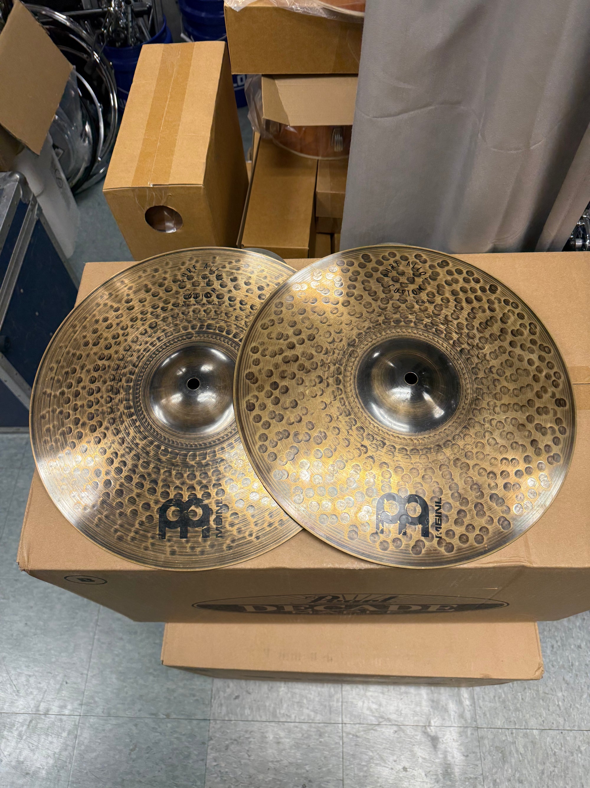 Meinl 15” Pure Alloy Custom Medium Thin Hi hats