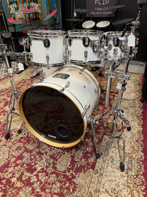 PDP Concept Maple Pearlescent White Lacquer 7pc Drum Set