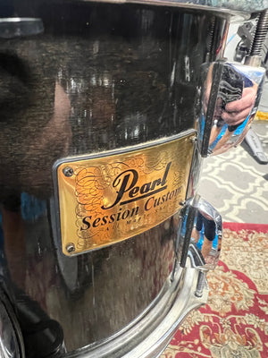 Pearl Session Custom Transparent Black 4pc Drum Set