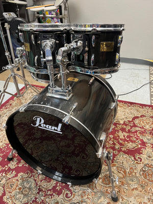Pearl Session Custom Transparent Black 4pc Drum Set