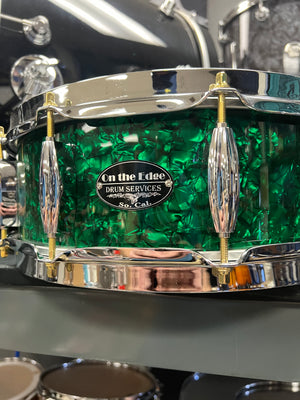 On The Edge 14x5” Green Pearl Snare Drum
