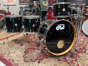 PDP Platinum 4pc Black Mirra Sparkle Drum Set