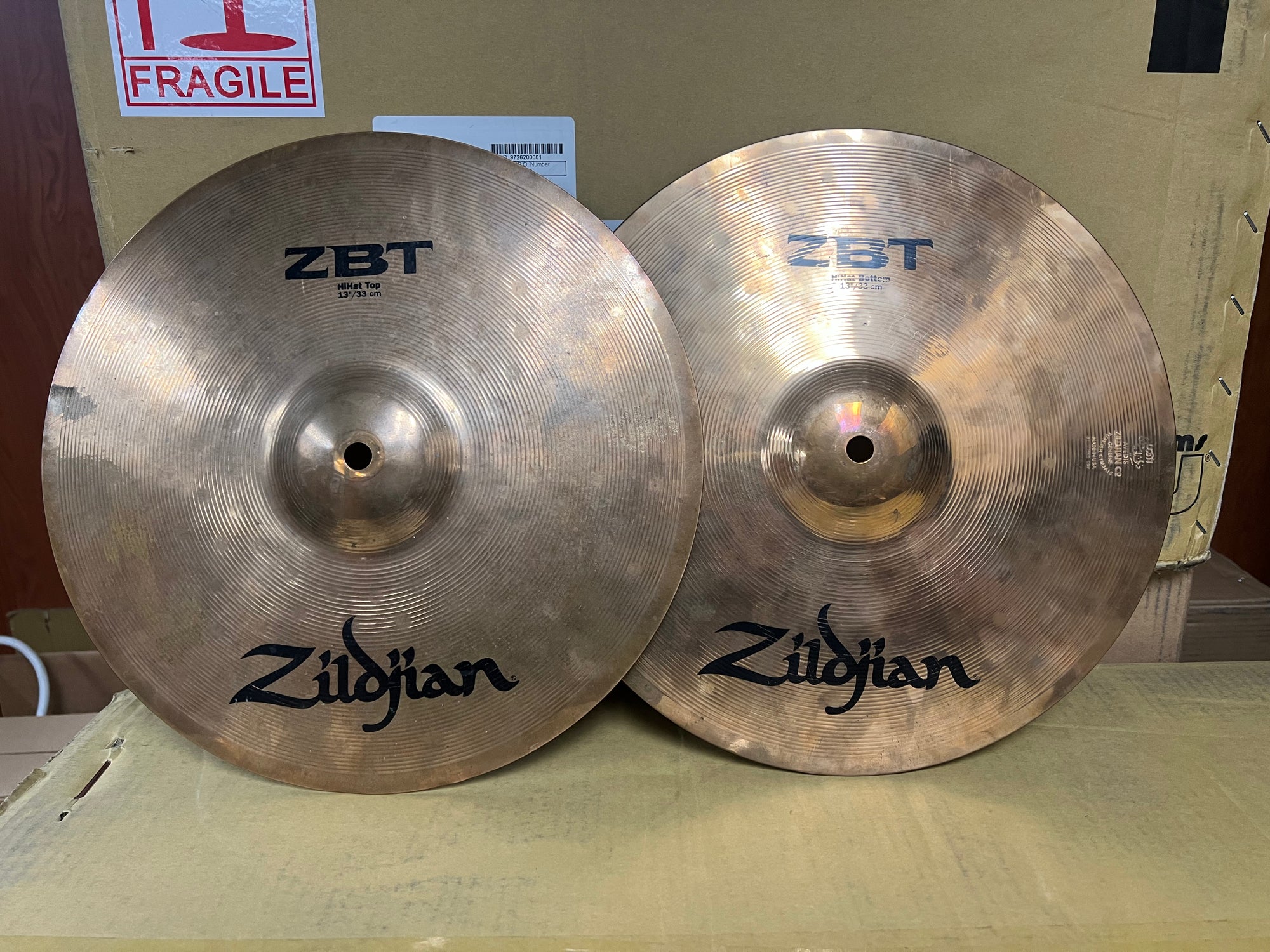 Zildjian 13” ZBT Hi hat Cymbals