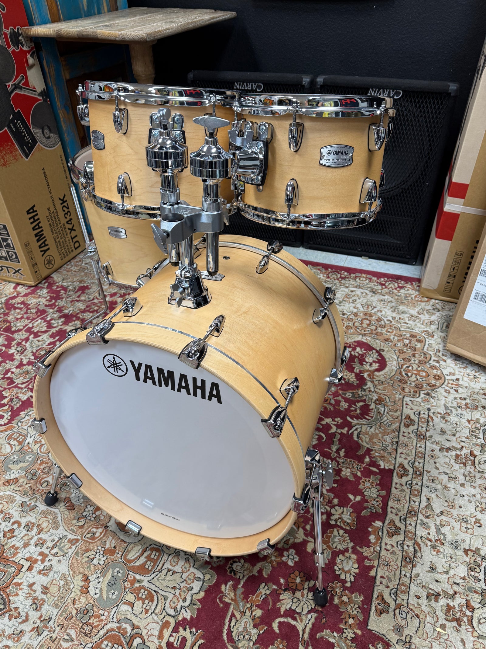 Yamaha Tour Custom Butterscotch Satin Drum Set