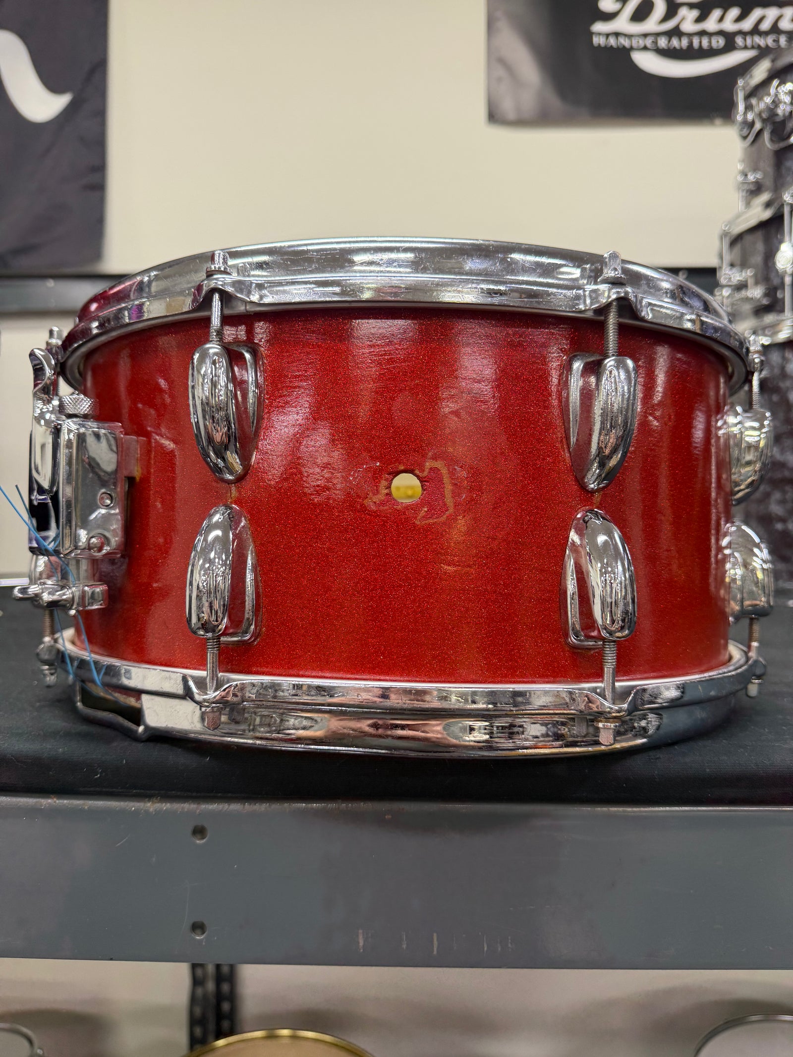 Slingerland 14x6.5” Red Sparkle snare drum