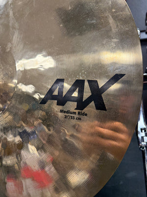 Sabian 21” AAX medium ride cymbal