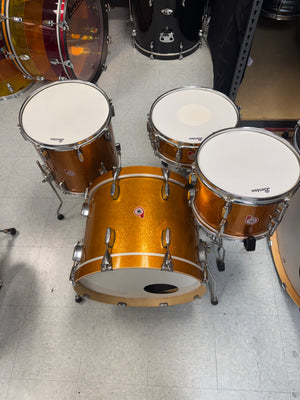 Barton Drum Set 4pc Gold Sparkle