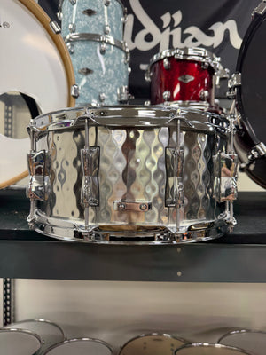 Hammered Steel 14x6.5” Snare Drum