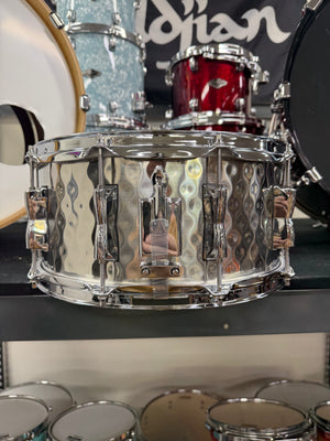 Hammered Steel 14x6.5” Snare Drum