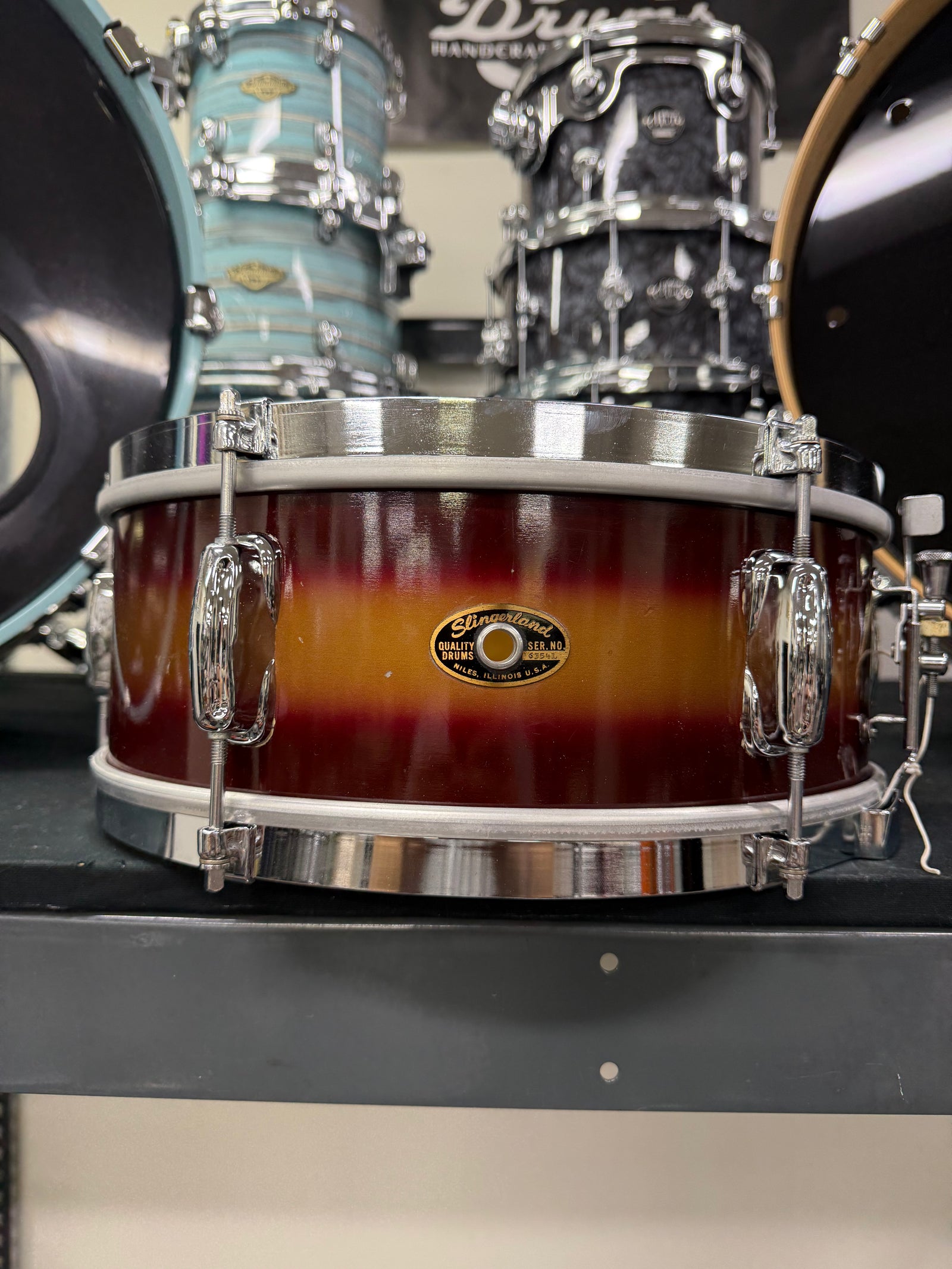 Slingerland 14x5” Red Gold Duco 1965 Snare Drum