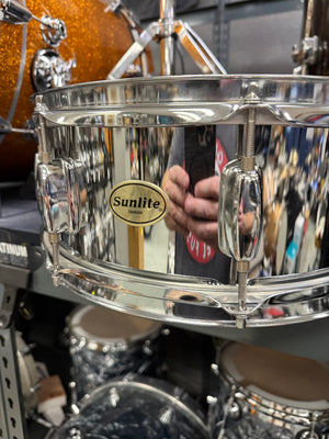 Sunlite 14x5.5 Chrome over steel snare