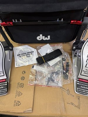 DW 9000 Double Bass Pedal And Case