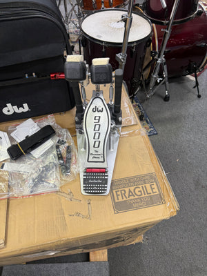 DW 9000 Double Bass Pedal And Case