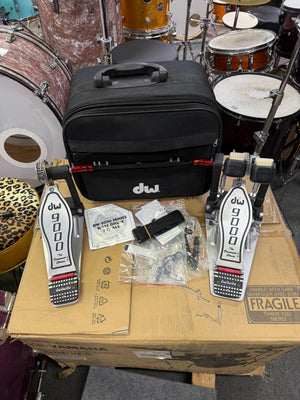 DW 9000 Double Bass Pedal And Case