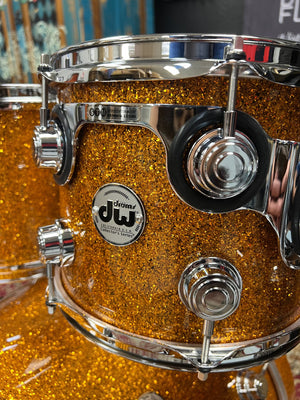 DW Collectors Burnt Orange Glass 4pc Drum Set