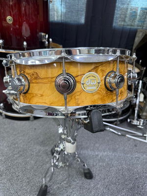 DW Collectors Olive Ash Burl 6pc Drum Set