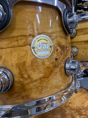 DW Collectors Olive Ash Burl 6pc Drum Set