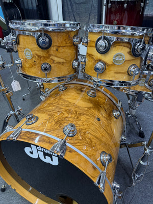 DW Collectors Olive Ash Burl 6pc Drum Set