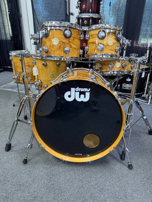 DW Collectors Olive Ash Burl 6pc Drum Set