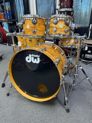 DW Collectors Olive Ash Burl 6pc Drum Set