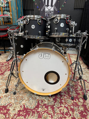 DW Design Series Satin Black 5pc Drum Set