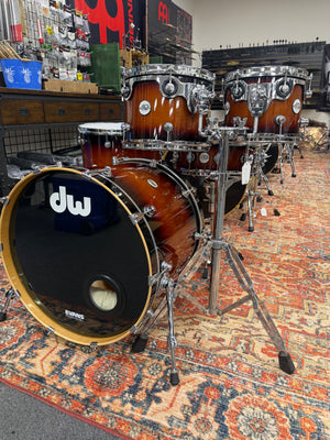 DW Design Tobacco Burst 5pc Drum Set