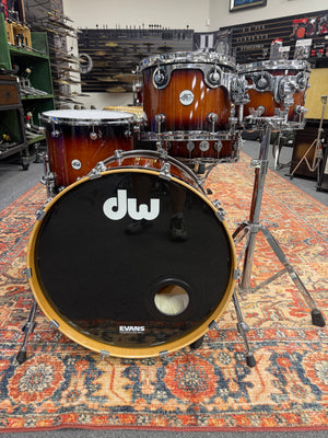 DW Design Tobacco Burst 5pc Drum Set