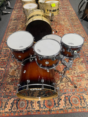 DW Design Tobacco Burst 5pc Drum Set