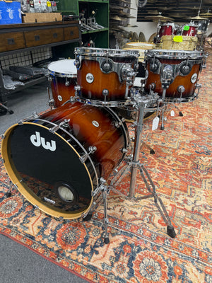 DW Design Tobacco Burst 5pc Drum Set