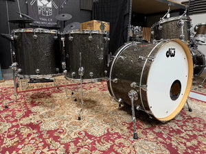 DW Performance 4pc Pewter Sparkle Drum Set