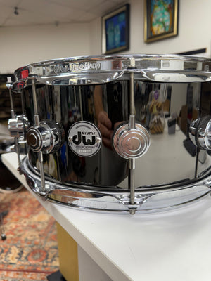DW Collectors 14x6.5” Nickel Over Brass Snare Drum
