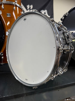 DW Collectors B Stock Satin Black Over Brass 14x6.5” Snare Drum