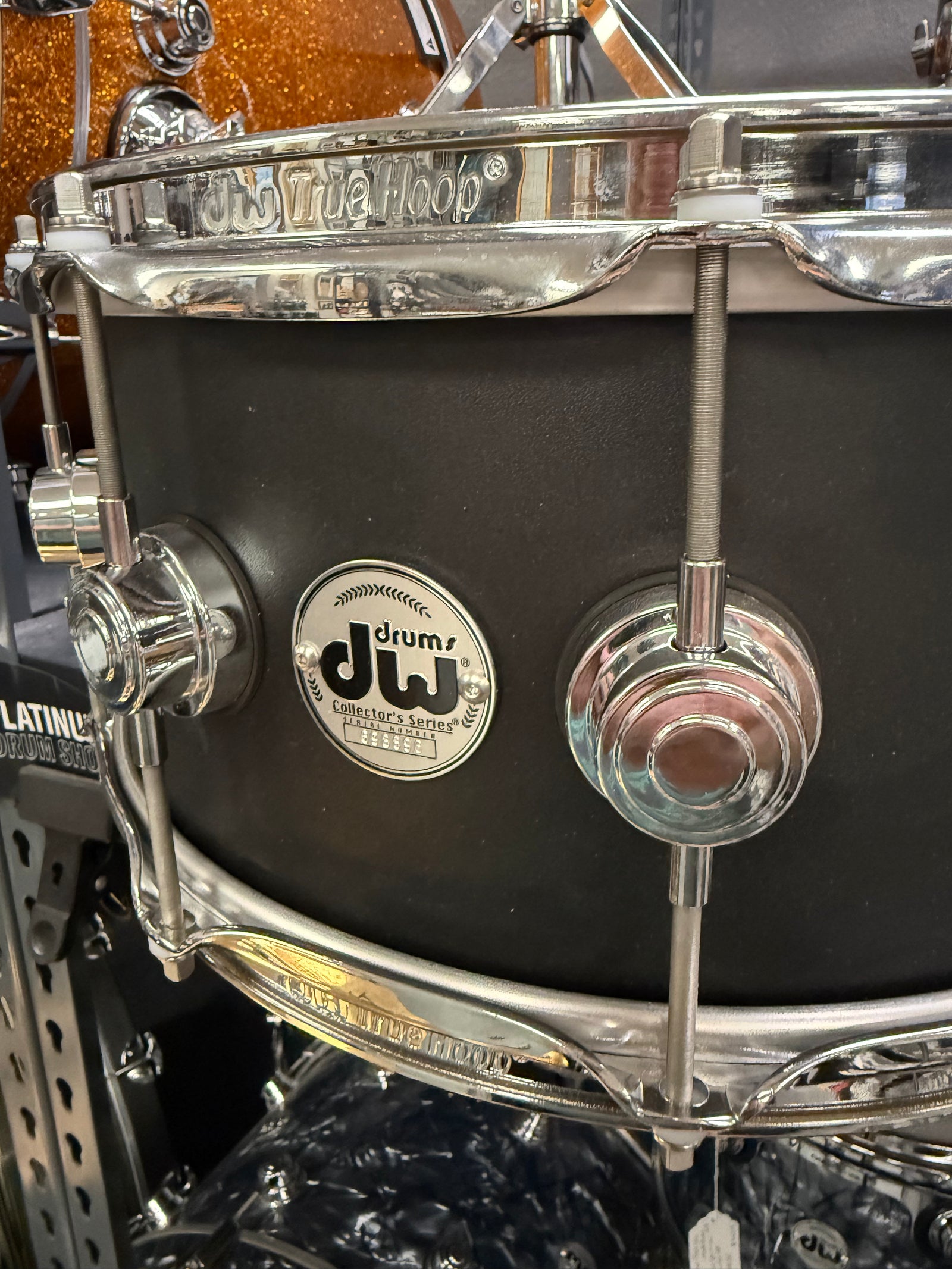 DW Collectors Power Coated Black Snare Drum