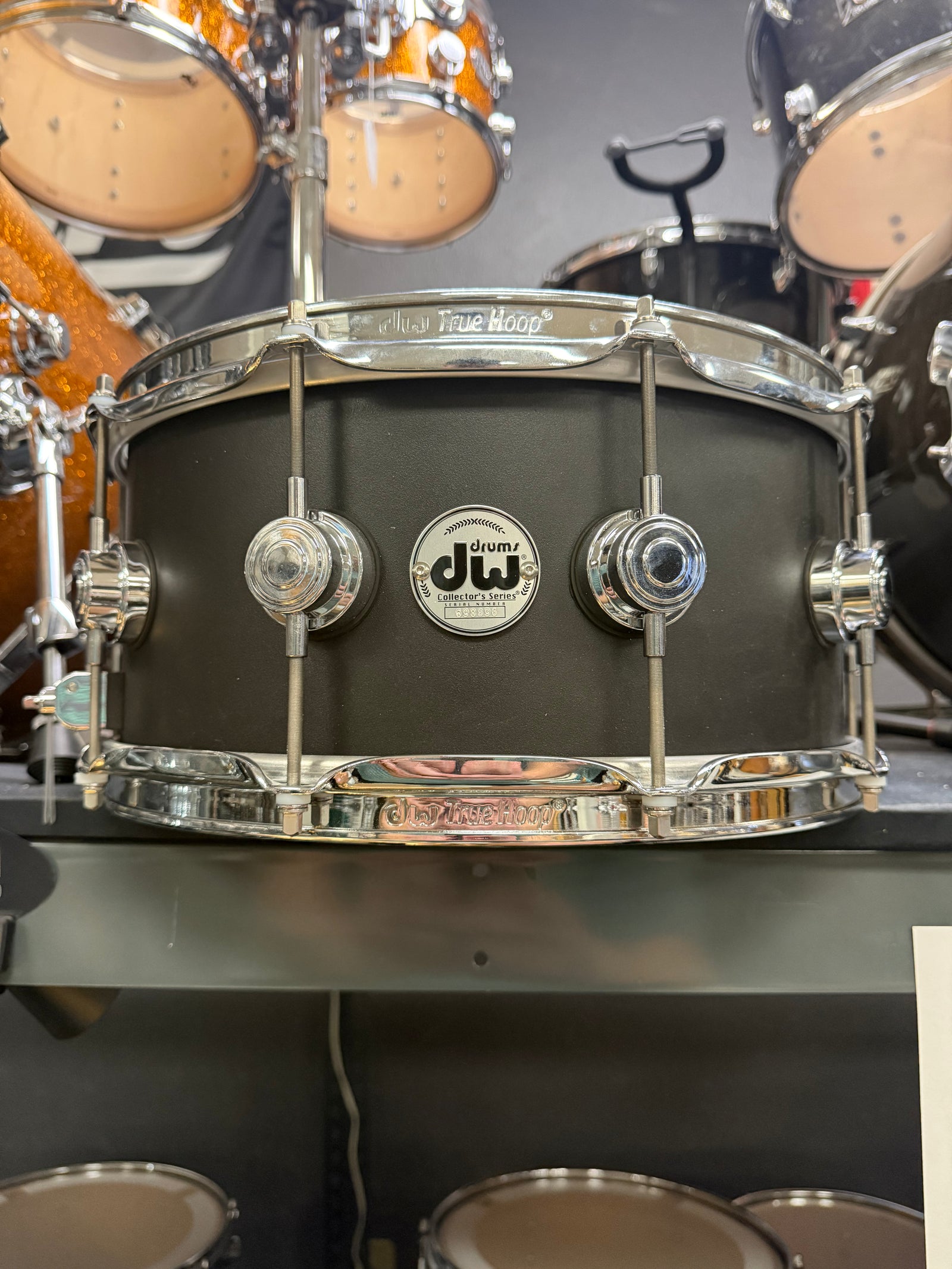 DW Collectors Power Coated Black Snare Drum