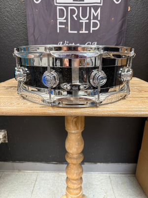 DW Edge Snare Black Sparkle