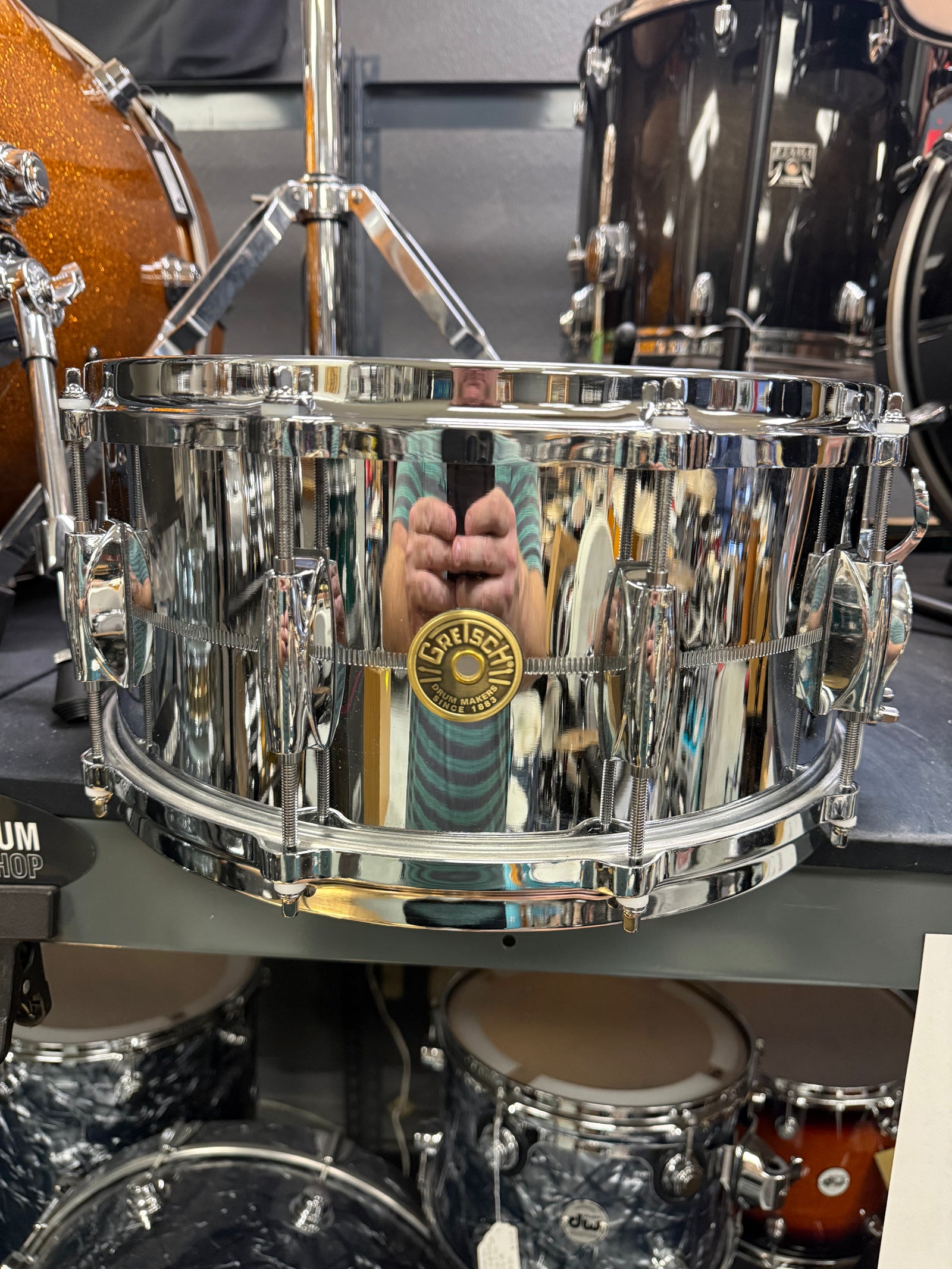 Gretsch USA 14x6.5” Chrome over Brass Snare Drum
