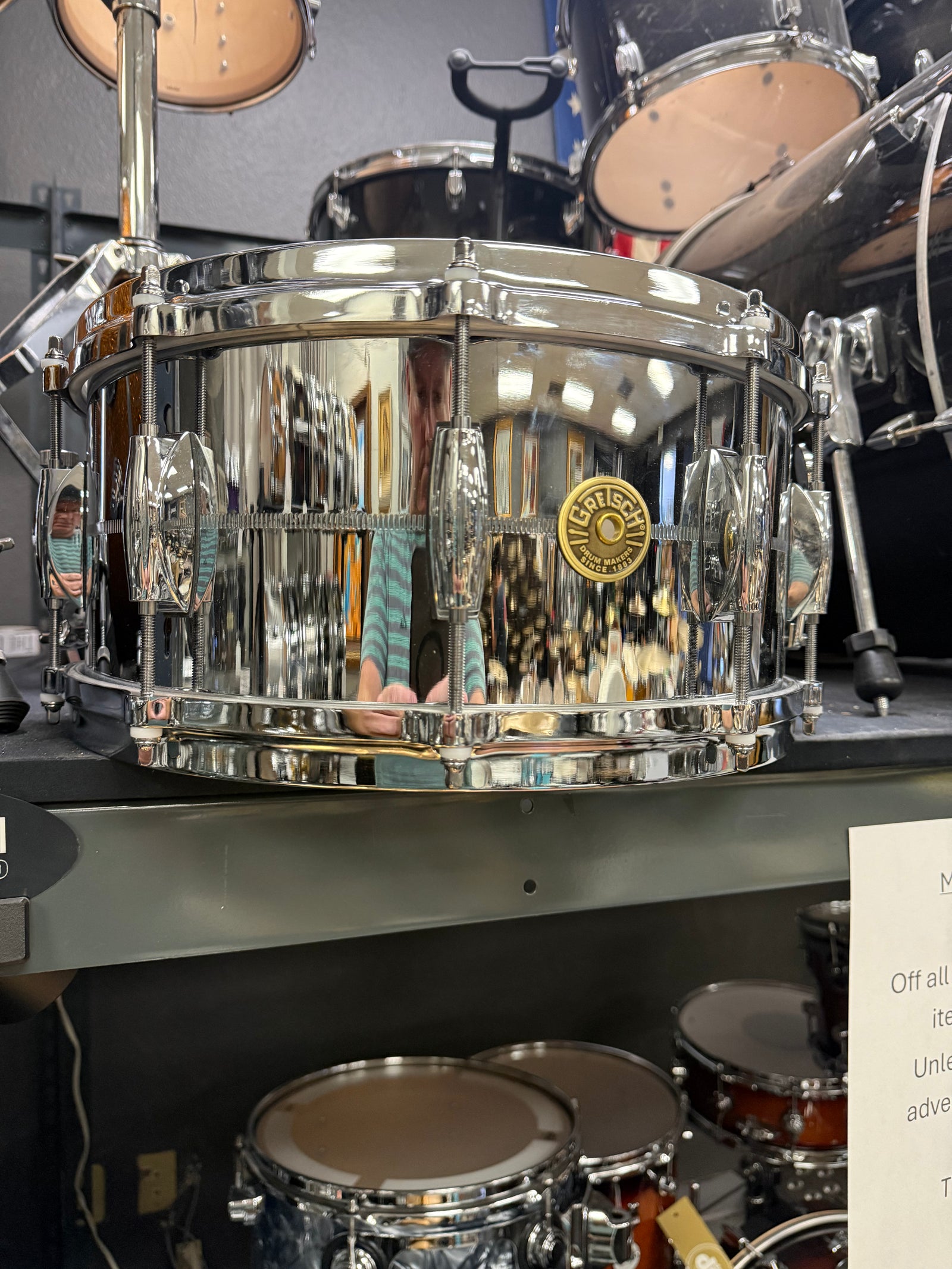 Gretsch USA 14x6.5” Chrome over Brass Snare Drum