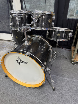 Gretsch Catalina Maple 5pc Black stardust silver sparkle