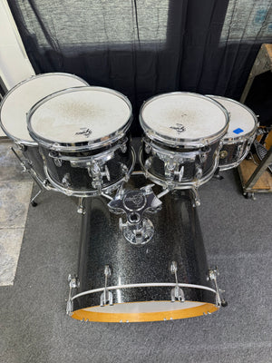 Gretsch Catalina Maple 5pc Black stardust silver sparkle