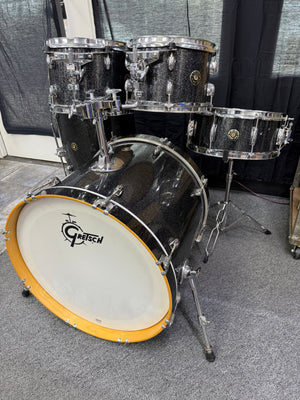 Gretsch Catalina Maple 5pc Black stardust silver sparkle