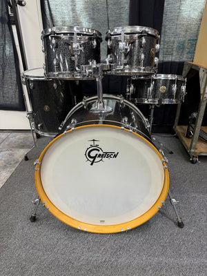 Gretsch Catalina Maple 5pc Black stardust silver sparkle