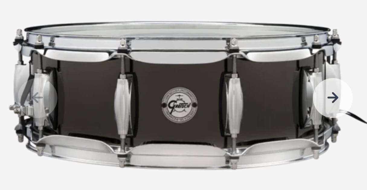 Gretsch 14x5” Full Range Black Nickel Over Steel Snare