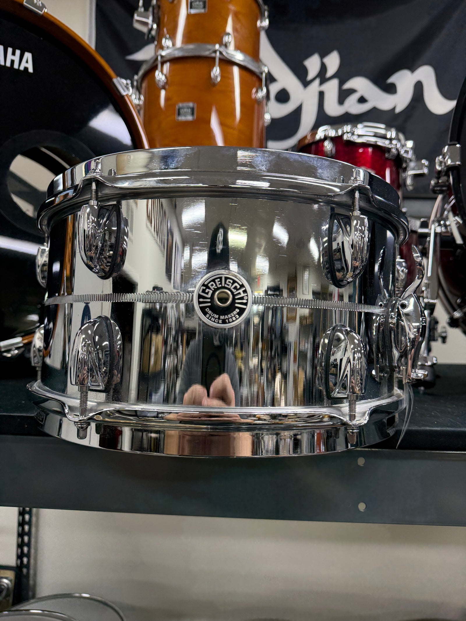 Gretsch Brooklyn Chrome Over Steel 13x7” Snare Drum