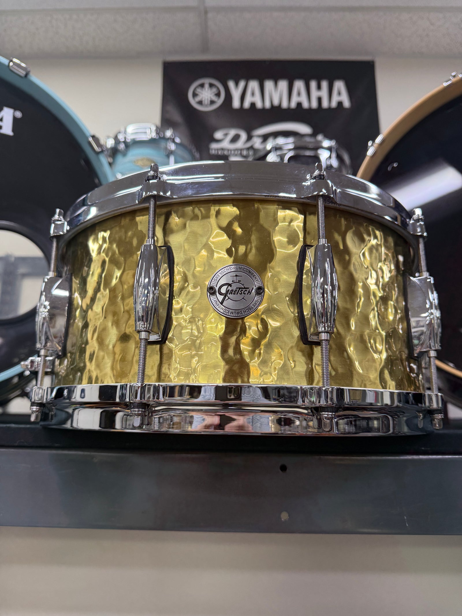 Gretsch Full Range 14x6.5” Hammered Brass Snare Drum